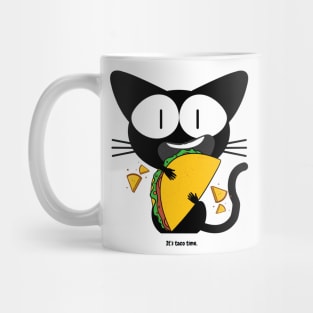 hungry cat, It's taco time Mug